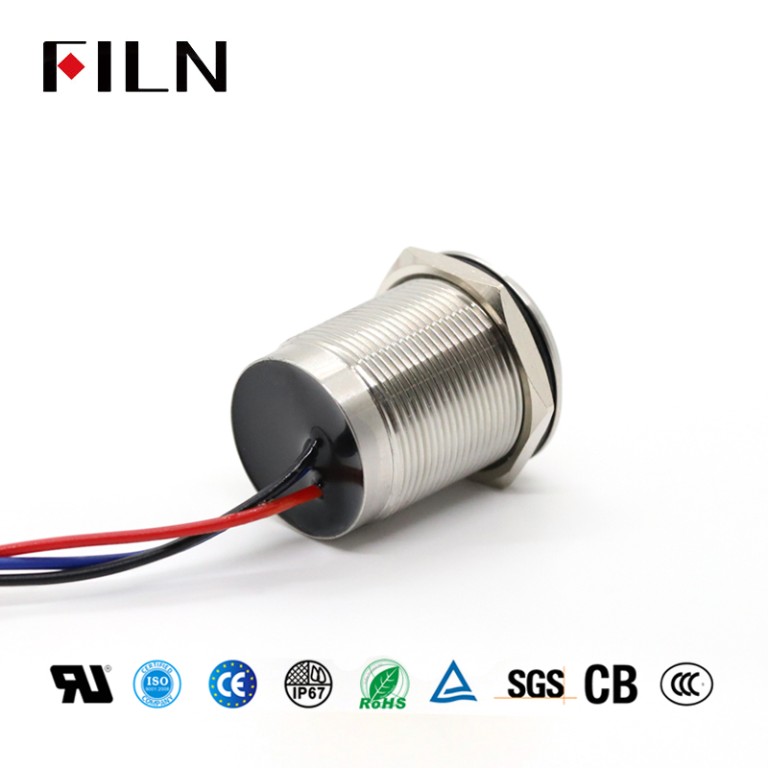 momentary capacitive touch switch FILN 22MM Momentary Touch Switch R&G Metal Touch Push Button Switch