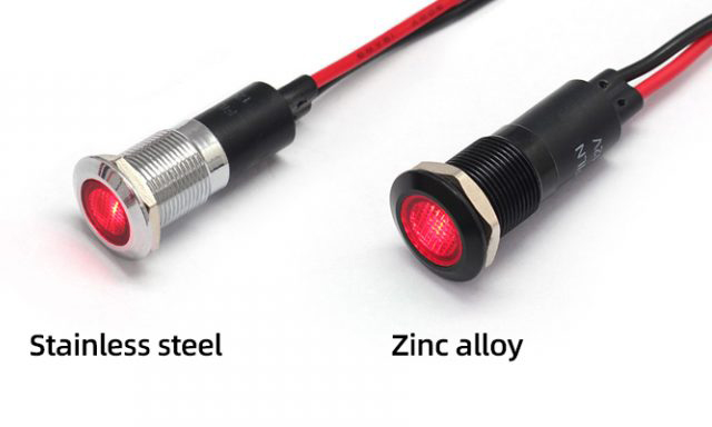 red led indicator light material