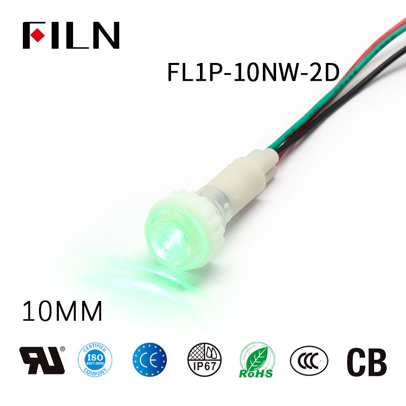 FILN 24VAC Indicator Light 10MM Red Green Bi-Color Indicator Light