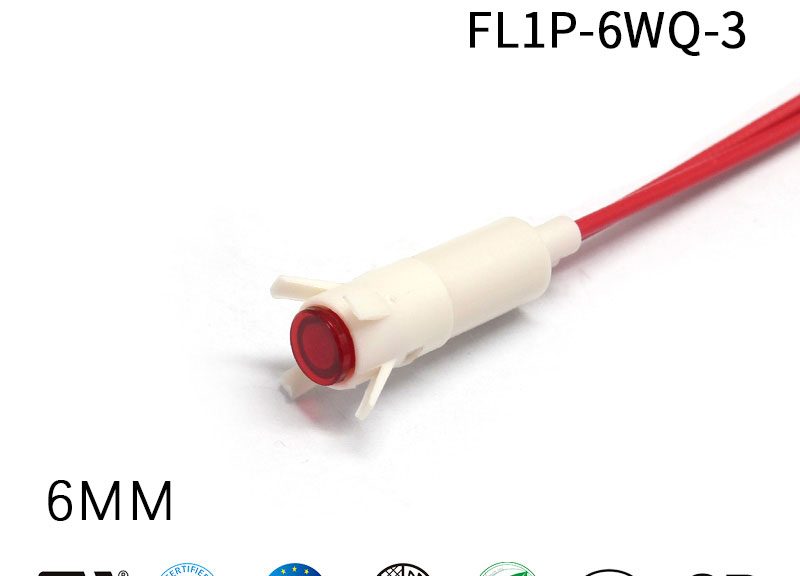 FILN Cooktop Indicator Light 6MM LED Refrigerator Cooktop Signal Light