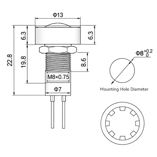 Metal Button Switch