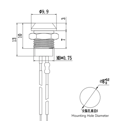 Metal Button Switch