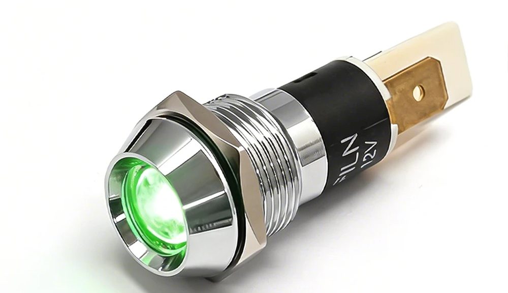 16MM 12V red LED IP67 Indicator Light For Electrical Panel