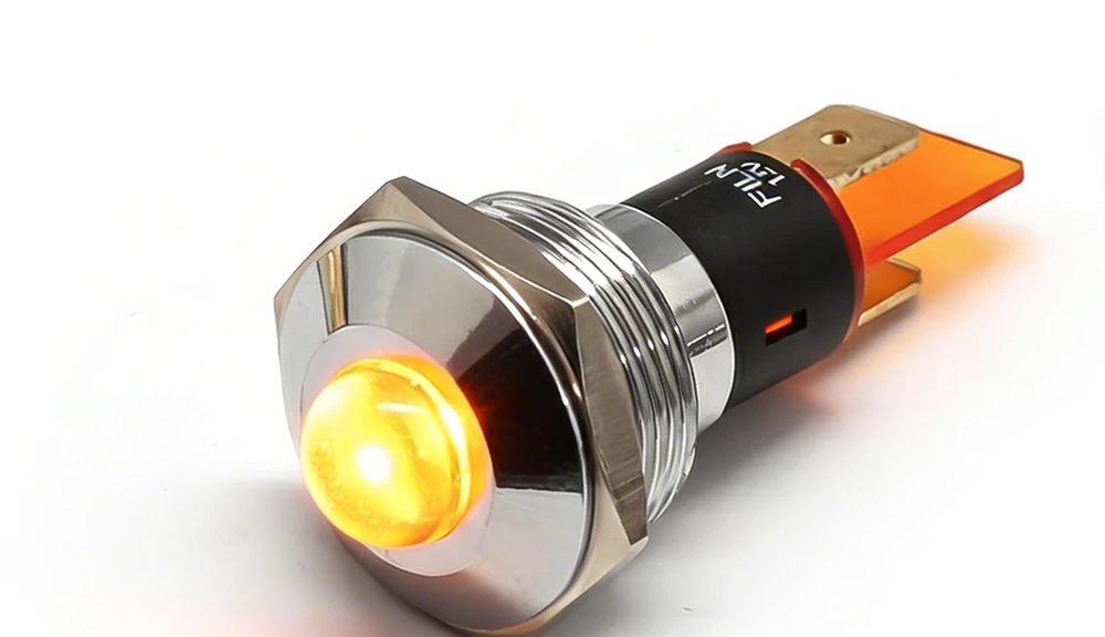 Indicator Lamps for Panels-FILN 19mm 220V Metal Indicator Light