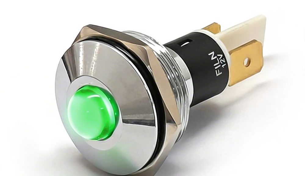 FILN 22MM 110V Power Box Metal Indicator Light