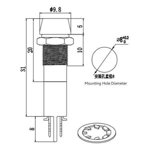 Metal Button Switch