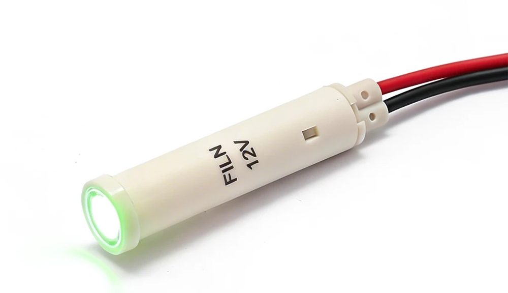 FILN 28V Indicator Light 8MM LED Light With Wire