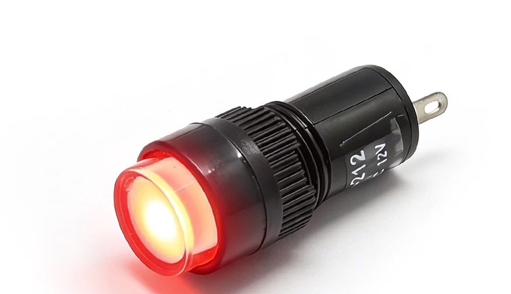10mm 2/5 led Solar energy plastic indicator light