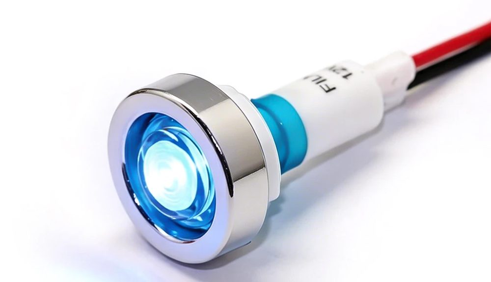 10MM Blue 12V LED Panel Indicator Lights
