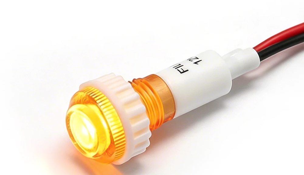FILN 10MM 12v Incandescent indicator Light Plastic Indicator Lights