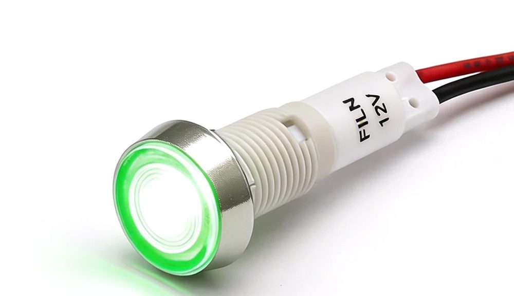 10mm Red LED IP68 Wine Cooler Plastic 12V Indicator Light