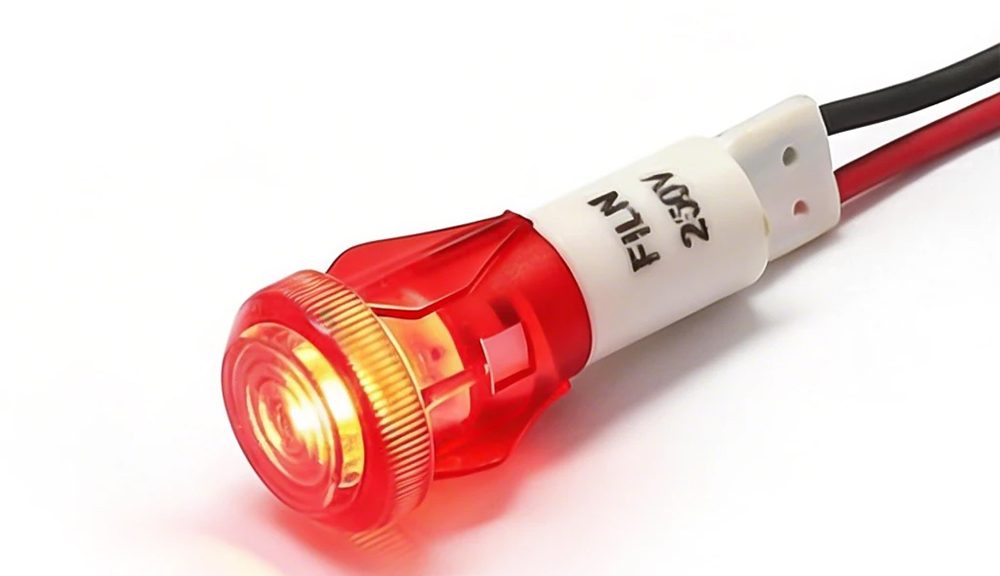 10mm 220v coffee machine plastic indicator light lamp