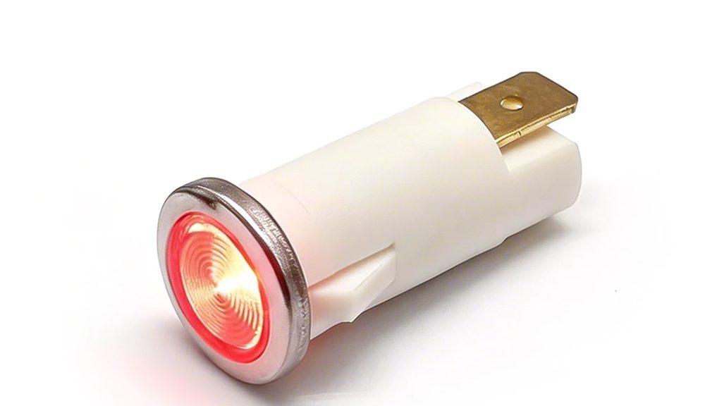 FILN 480V Indicator Light 12.5mm Red LED Equipment Indicator Light