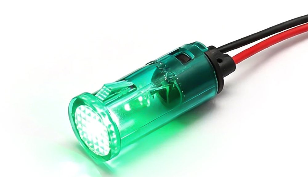 12.5mm Dash Board Plastic 110 Volt Indicator Light