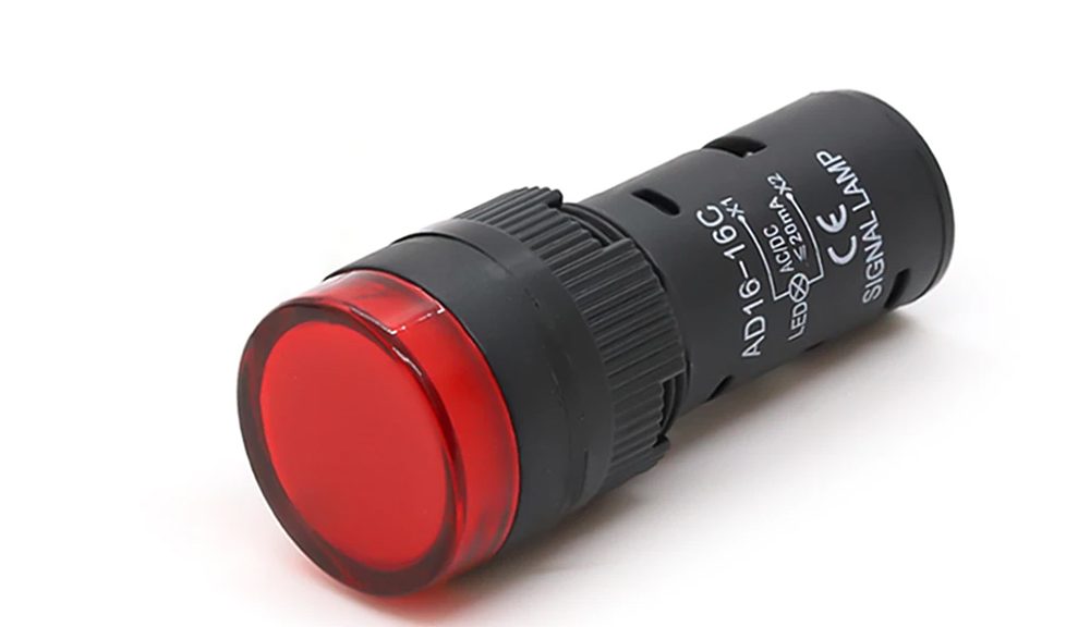 16mm 12V Red Control Panel Indicator Lights