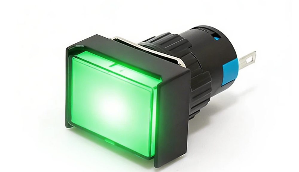16MM 24V Soot Purifier Yellow Square Indicator Light
