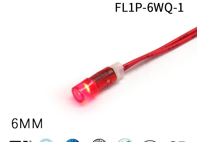 6MM 750V High-Pressure Transformer LED Mini Indicator Lights