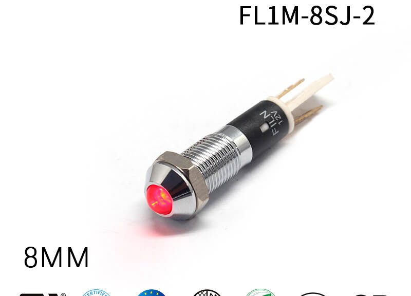 36V Red New Converx Head 8mm Mini LED Indicator Lights
