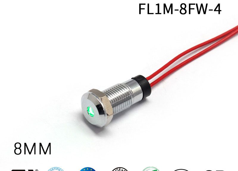 8mm FL1M-8FW-4 Panel Indicator Lights