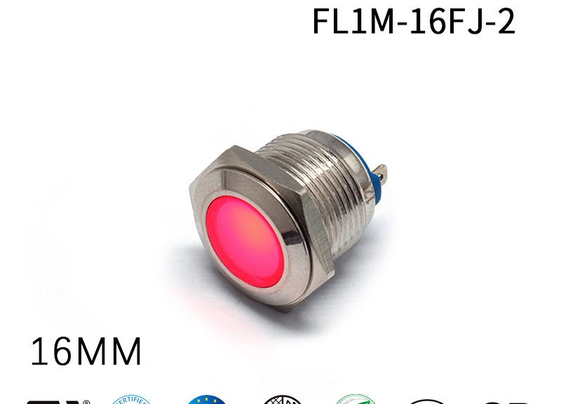 16MM 12V LED Good Price Switch with Red Indicator Light