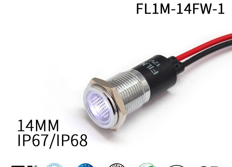 White indicator lights