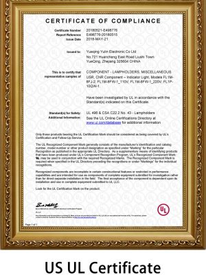 indiator-light-UL-certificate