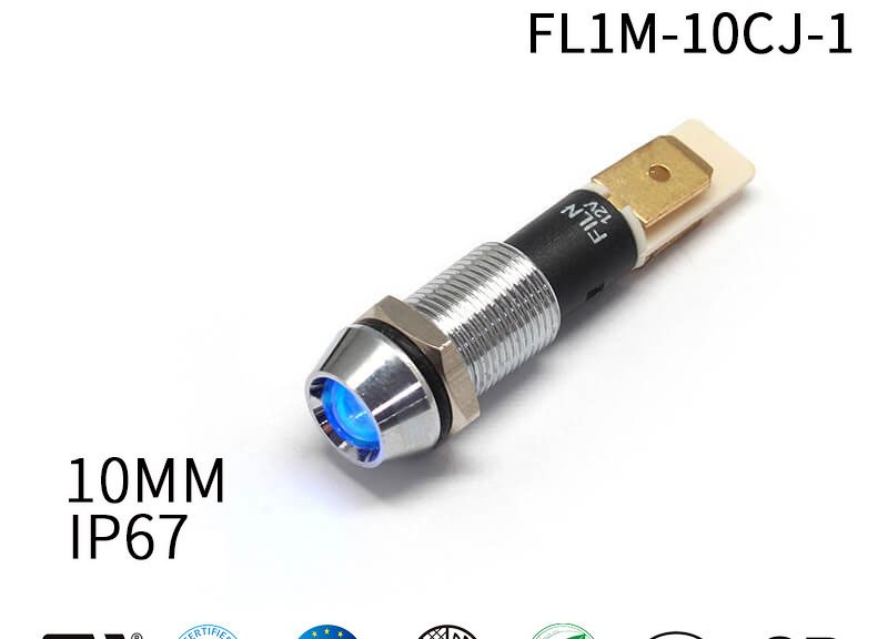 red indicator light