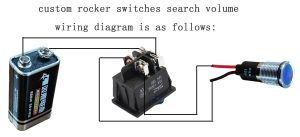 16A custom rocker switch