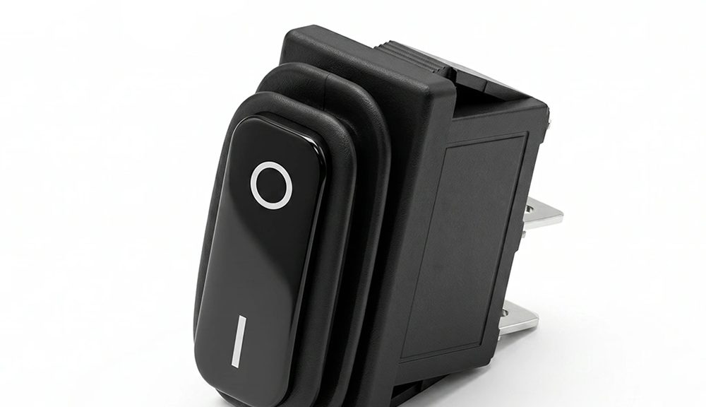FILN KCD3 15A 250V Waterproof 2 Prong Rocker Switch
