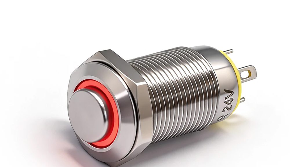 12MM 4Pins 12V Illuminated Latching Small Push Button Switch