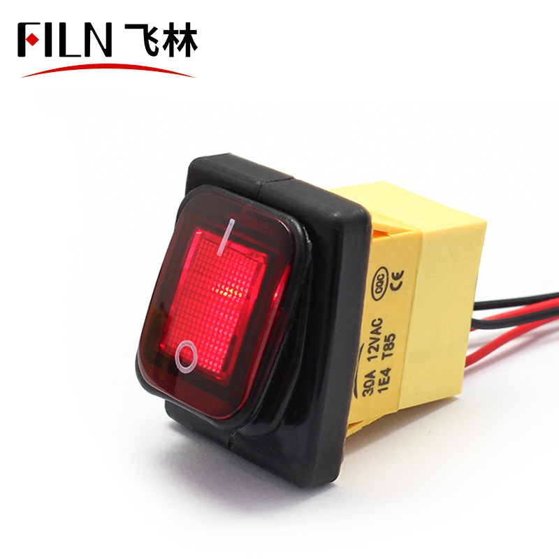 thumbnail image 2 of Waterproof 12V 20A Rocker Switch With Red LED - Perfect For Boats, Cars & More 2 of 10