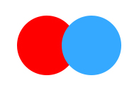 Interruttore a doppio pulsante rosso blu