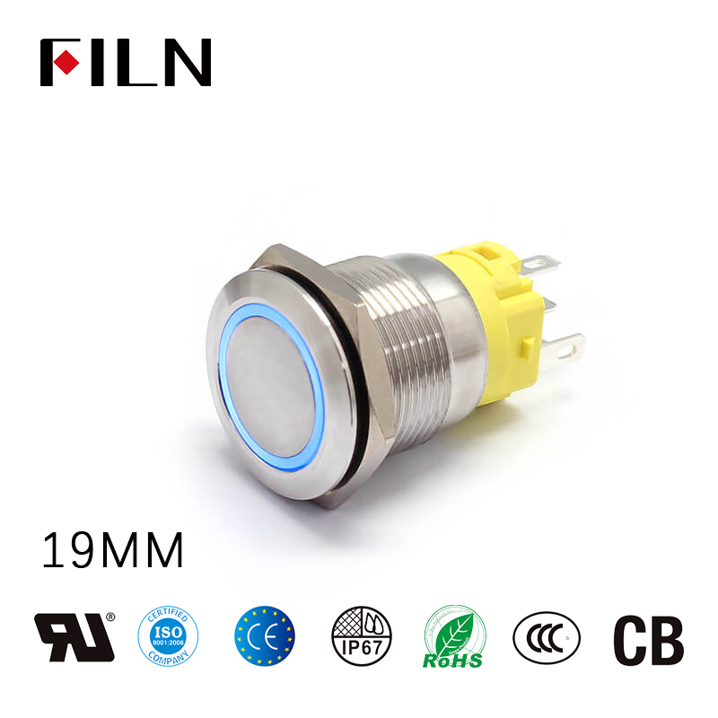 Car Momentary Push Button 1A 24V 8mm Mini Waterproof Car Momentary Push Button Power Switch Zinc-Aluminium Alloy Shell Suitable for 8mm Mounting Hole Green