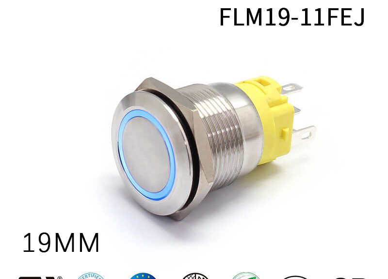 19MM LED Normally Closed Momentary Switch
