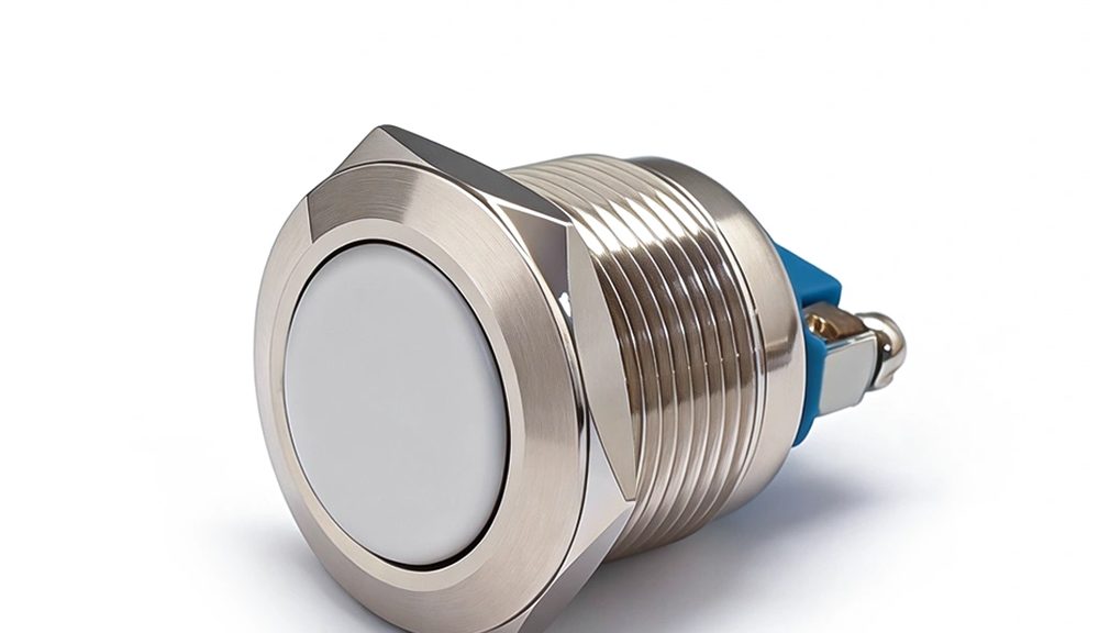 19MM 10A 110V Screw Feet Exit Push Button Switch