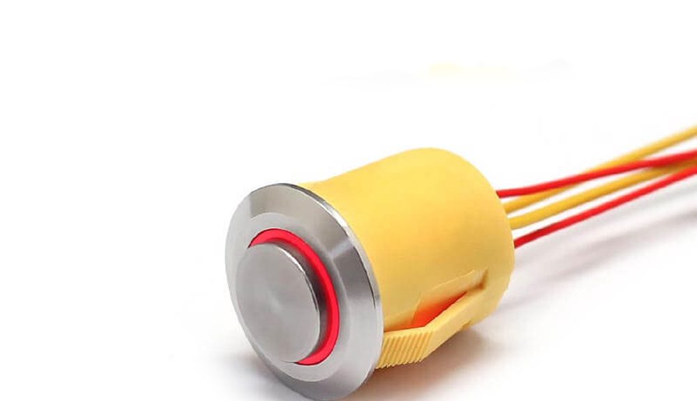 19MM New Waterproof Momentary 230V AC Push Button Switch