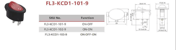 Interruptor oscilante KCD4