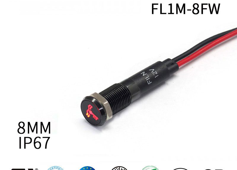 12v Engine Temperature Warning Light Car Indicator Light