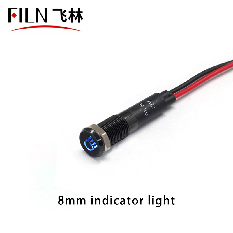 12v Blue High Beam Indicator Light Car Indicator Light