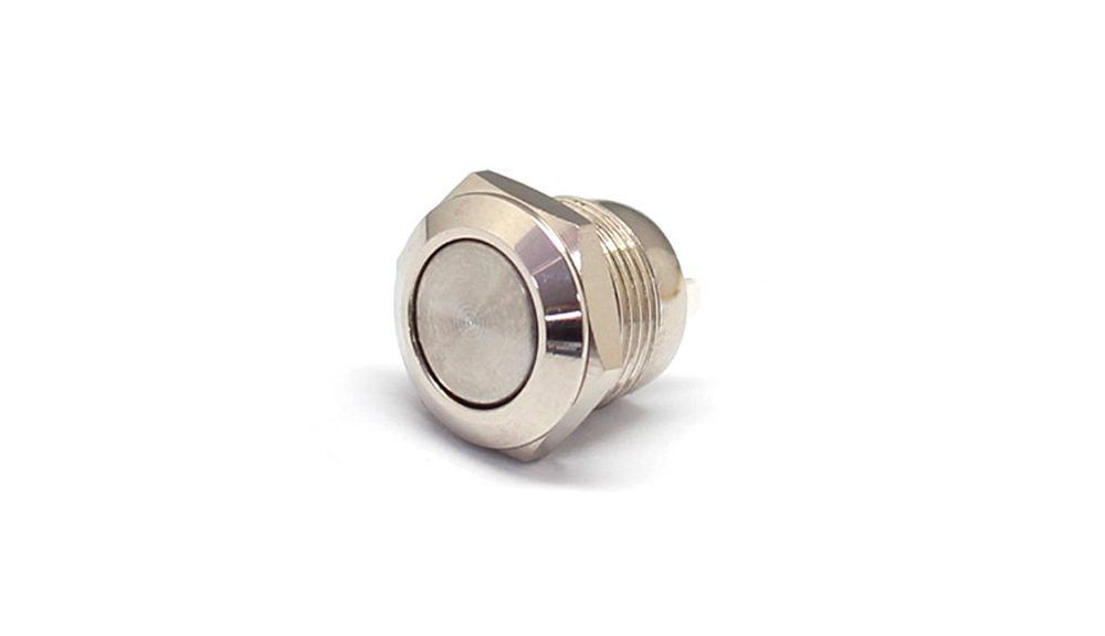 FILN Metal Momentary Push Button Switch Short Version 12MM Flush Button