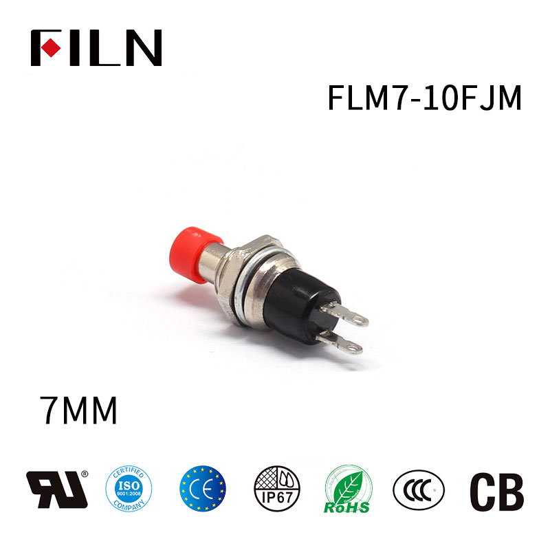 10mm Micro Mini Round Push Button Switch – Momentary/Latching – 2 Pin – 6 Colors