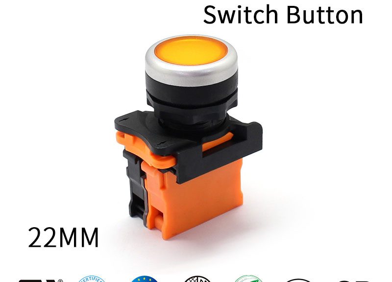 Plastic Switch Button Momentary Or Latching Lens Illuminated