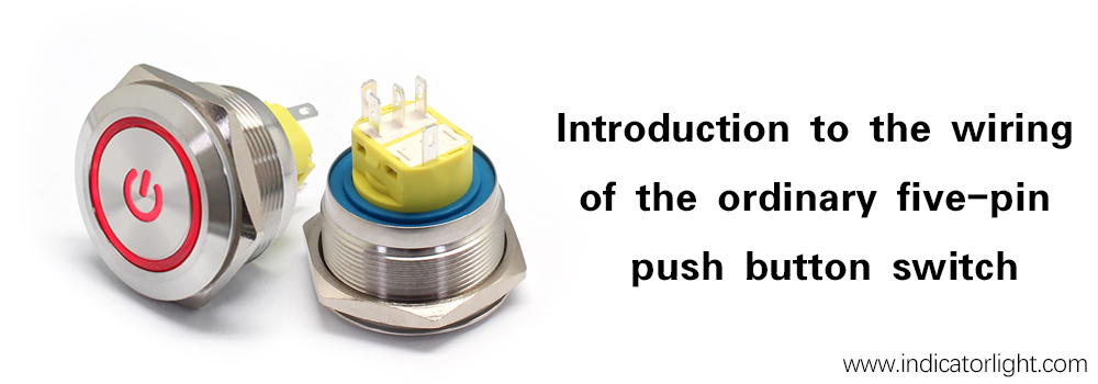 interruptor de botón con LED