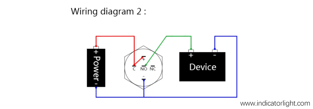 Diagrama de cableado del interruptor de botón