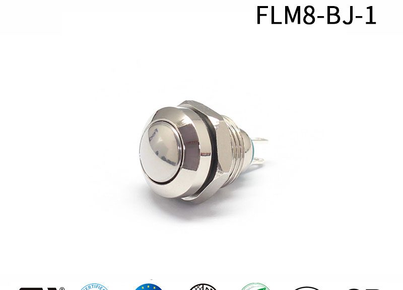 8MM Waterproof IP65 Momentary Mini Push Button Switch