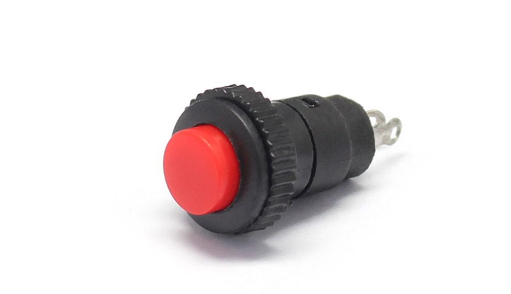 10MM Momentary High Head PA Plastic 2 Pin Push Button Switch