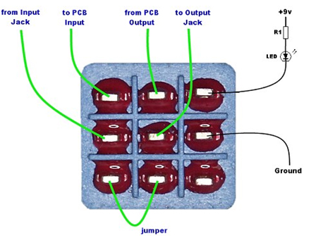 Схема подключения ножного переключателя с 3 переключающими контактами