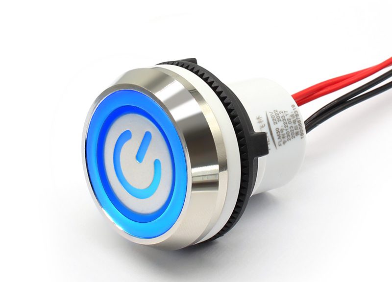 30mm illuminated push button switch