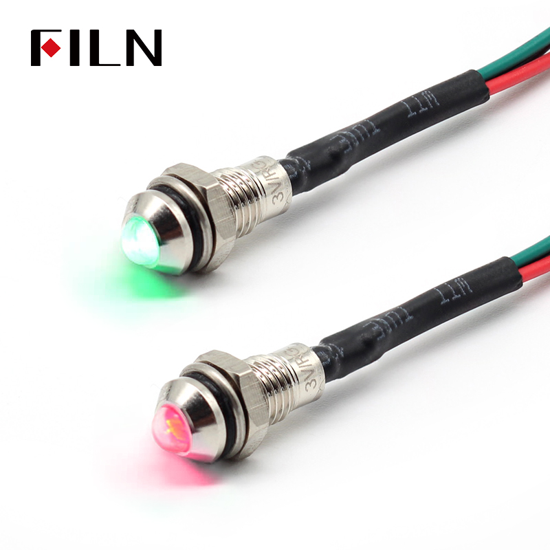 5 Voyants LED Pour Tableau De Bord - Blanc, 6mm, Fonctionne En 3/4.5/5/6/7.5/9V DC - Parfait Voiture, Camping-car, Bateau