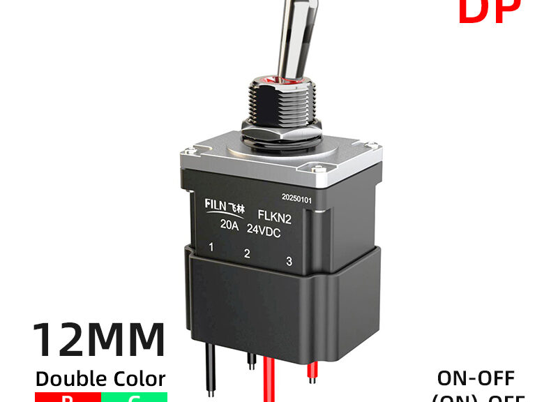 Double-pole toggle switch
